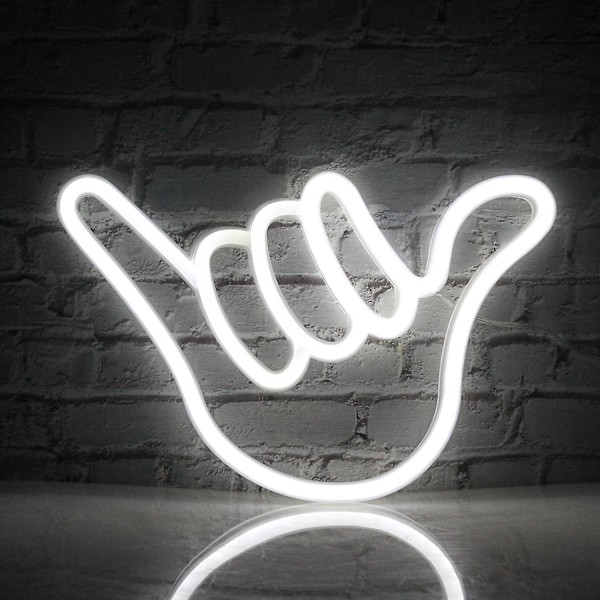 2024 Ny Finger Neon-skylt Lycklig Gest Vit Neon Neonljusskylt Handformade Neonljus för Sovrum Bar