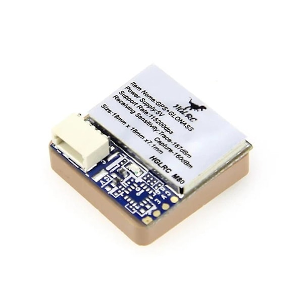 HGLRC M80 GPS-modul för FPV Racing Drone Kompatibel med GLONASS/GALILEO/QZSS/SBAS/BDS