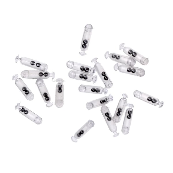 9x20 stk Fiskeagn Rattles Innsats Rør Rasle Rist Tiltrekke Lydstang 3#