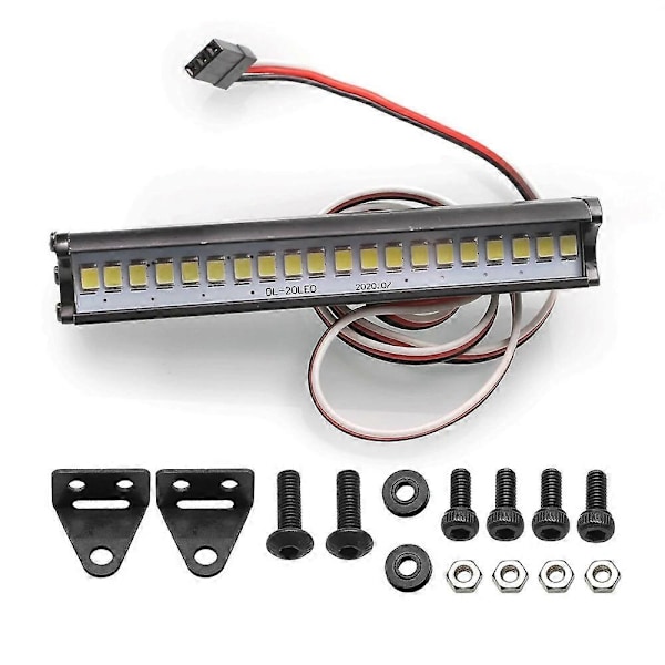 RC Bil Del Tak LED Lys Bar Lampe 52mm 85mm Søkelys for 1/10 TRX4 TRX6 Axial SCX10 KM RC Crawler