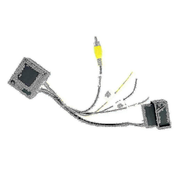 RGB till (RCA) AV CVBS Signalkonverter Dekodarrutan Adapter för Fabriksbakkamera Golf 6 CC