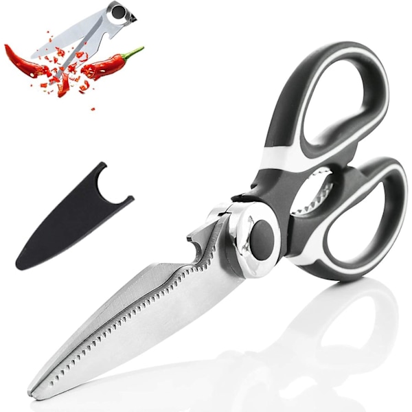 Multifunctional kitchen scissors, chicken bone scissors, multifunctional stainless steel scissors