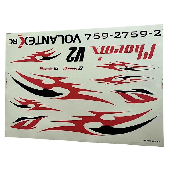 VolantexRC Phoenix V2 759-2 2000mm Vingespænd RC Flyvemaskine Reservedel Mærkater 1 Styk