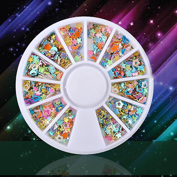 20g/boks 3D Dekal Klistremerker Neglekunst Tips DIY Dekorasjon Stempling Manikyr