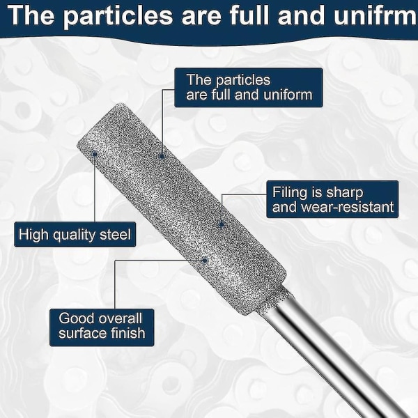 18 st diamantmotorsågsslipar, 3 storlekar stenkedjesåg motorsågsslipverktyg för motorsåg Xinda