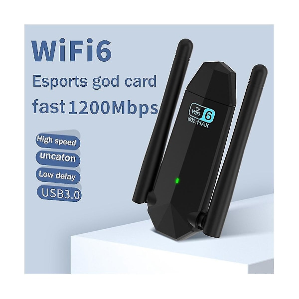 Wifi 6 USB-sovitin Dual Ax1800m 2.4g/5ghz Langaton USB3.0 Wifi-vastaanotin Lähetin