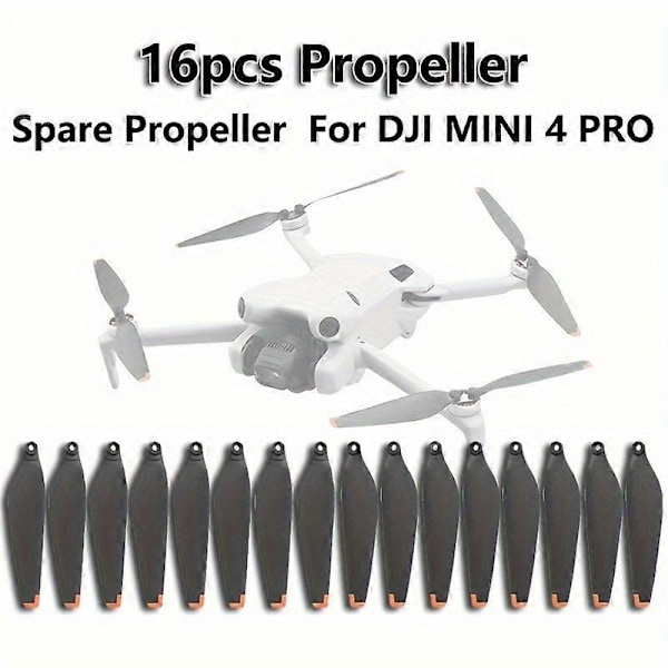 16 st Propellrar/Snygga Kompakta Propellrar/16 st Reservpropellrar för DJI MINI 4 PRO/Utbytbara Propellrar