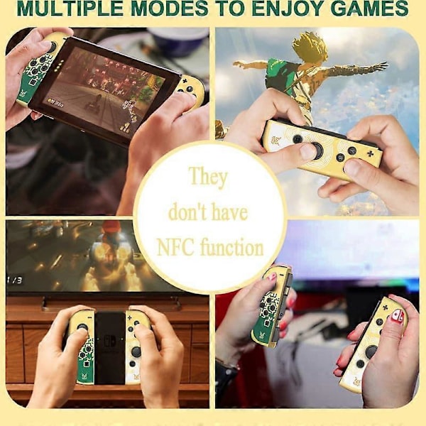 Kontroller för Nintendo Switch, L/R Joypad Switch-kontroller med dubbel vibration, stöd för väckning/rörelse-kontroll, kompatibel med Nintendo Switch/LITE