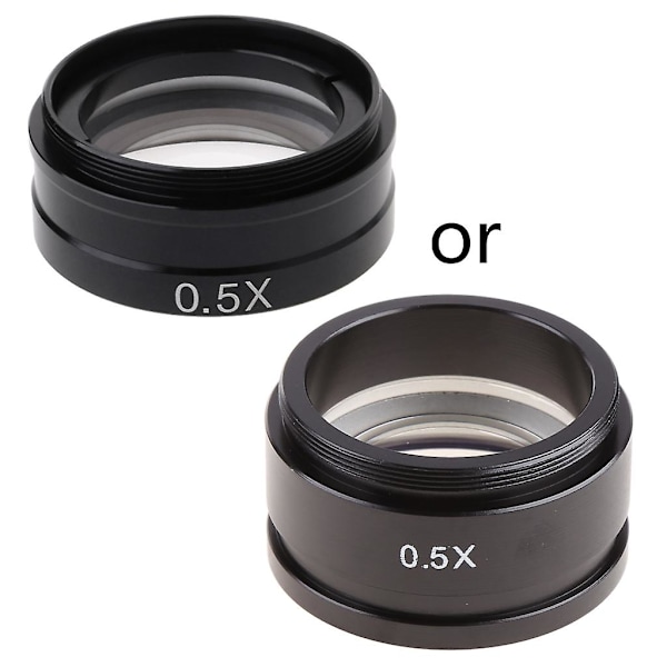 C-mount 0.5x Microscope Auxiliary Objective Lens 42mm Microscope Accessory