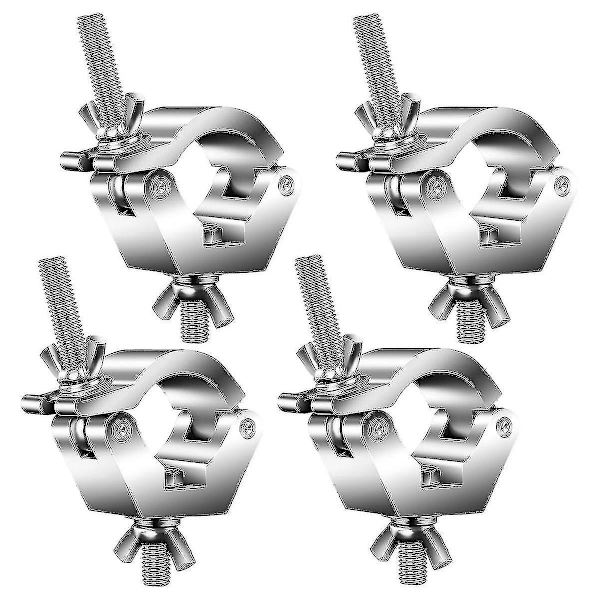 4-pack Scenbelysningsfästen i Aluminium, för Rör/Rör med Yttre Diameter 28mm-36mm för Parljus