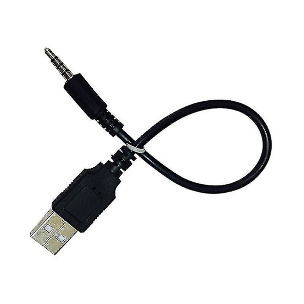 3,5 mm hann til USB Aux Jack lydkabel ladeadapter ledning for bil MP3