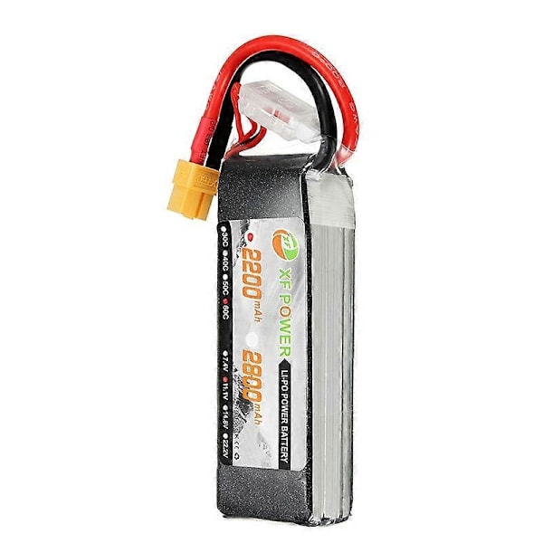 XF Power 11.1V 2200mAh 60C 3S Lipo Batteri XT60 Plugg