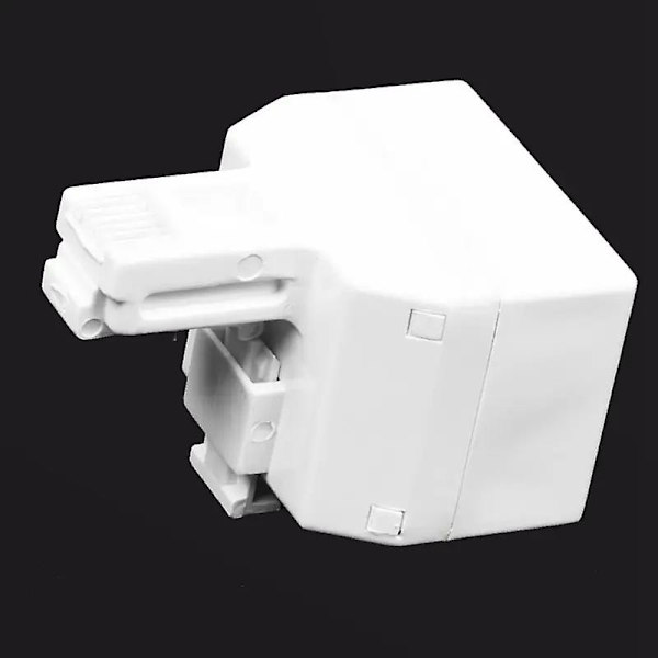 2-veis 6P4C RJ11 Modulær Telefonveggadapter og Splitter for fasttelefon
