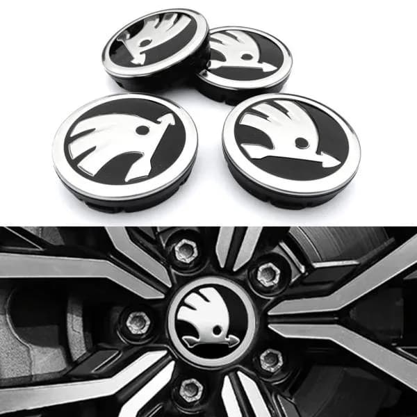 4-pack - Skoda Navkapslar / Fälgkapslar - Bil 56 mm