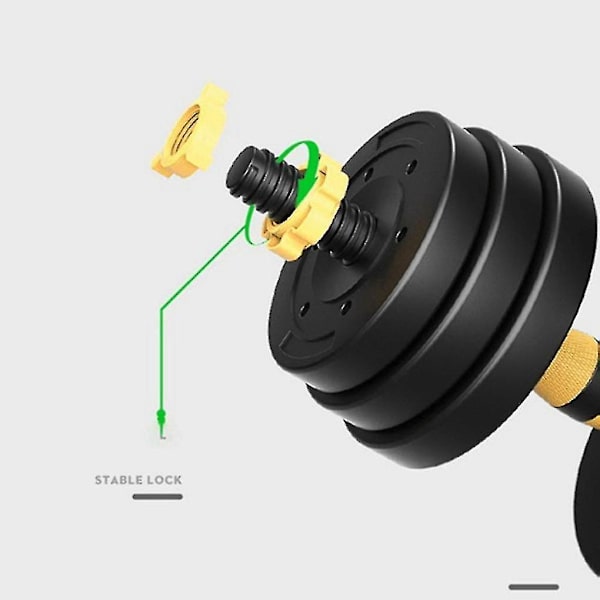 40 cm Justerbare Dumbbell Stænger, Ikke-Dumbbell Håndtag, Gevindede Dumbbell Håndtag Med Sikkerhedslåse