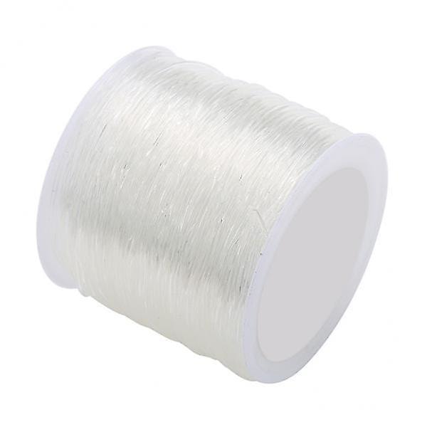2x1 Rull Klar Elastisk Tråd Smykkefremstilling Snøre Tilbehør 80 Meter 1,0 mm