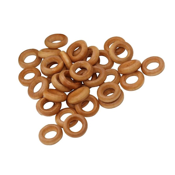 3x100 st 13mm Små Träringar Oavslutade Träkastringar Högringar DIY-hantverk
