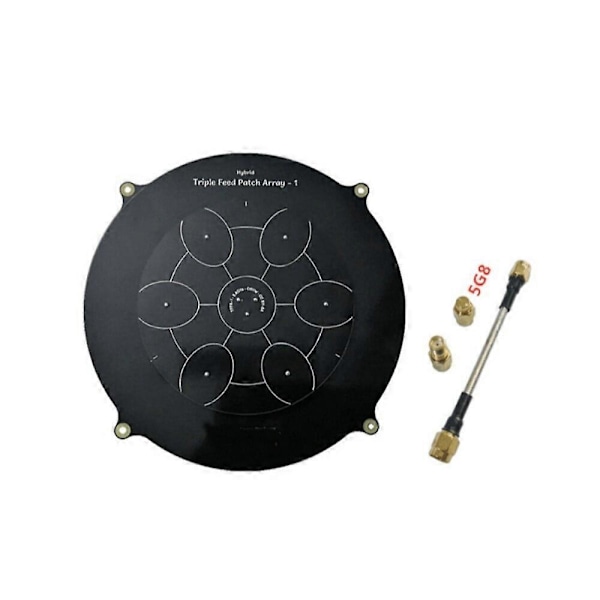 150mm Triple Feed Patch 5.8GHz 14dBi Pagoda Array FPV Antenne til RC Drone Eachine Skyzone Fatshark