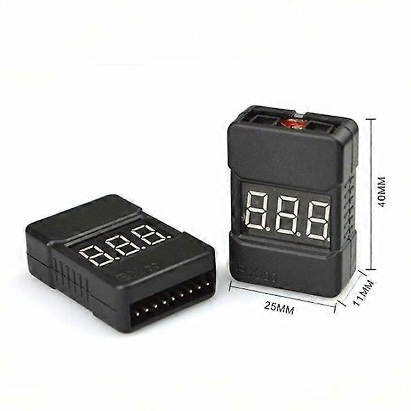 BBX1-8S Batterispændingstester Måler Lavspændingsalarm Buzzer Til 1~8S Lipo Batteri til RC Drone Fly