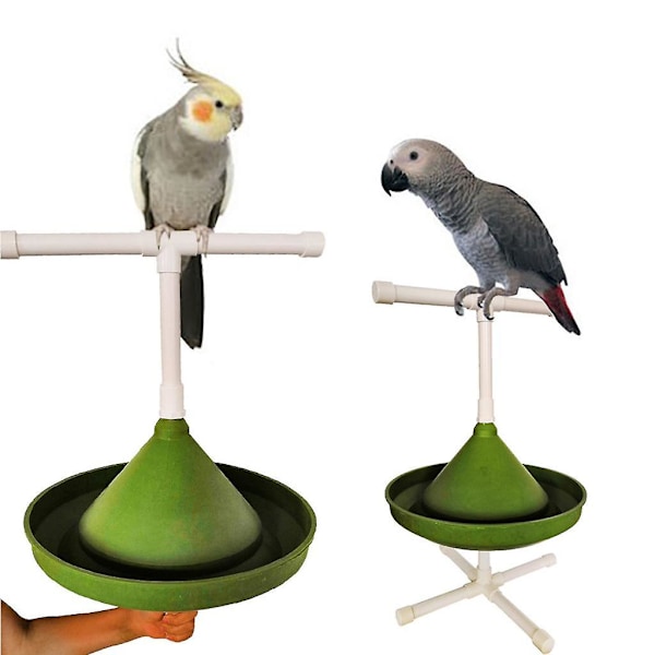 Multifunktionell Papegojmatningskopp, Ståendepinne, Badkar, Leksak för Undulat, Conure, Kärleksfåglar