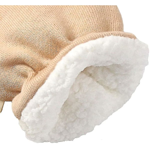 Babyvotter med Sherpa-fôr i fleece, 0-24 måneder, vinter