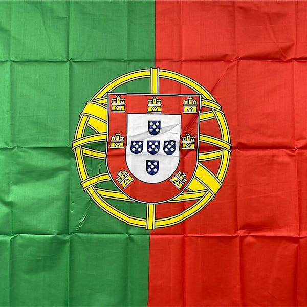 xvggdg  Uusi Portugalin lippu 3ft x 5ft Ripustuslippu Portugalin lippu Polyesteri standardilippu Banner