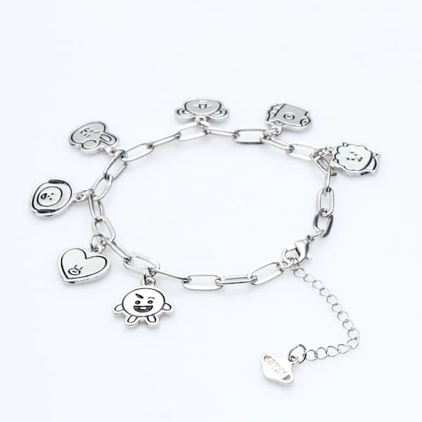 KPOP BTS-rannekoru BT21 Korean Version Cartoon Alloy A