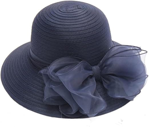 Organza kapellhodeplagg for kvinner - brudehatt, solhatt til brudekjole