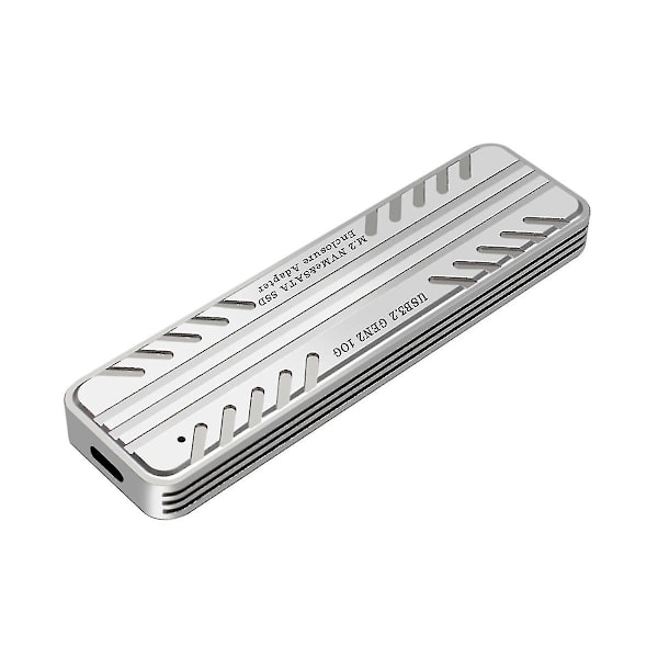 SSD-kabinett M.2 NVMe/SATA, kabinett for USB-C PCIe M2 SSD, USB 3.2 N2 10 Gbps for 2230 2242