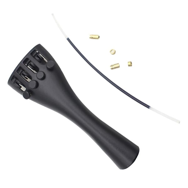 Violin/fiol Tailpiece+tailgut F3/4 4/4 Violin Fiol Delar Tillbehör