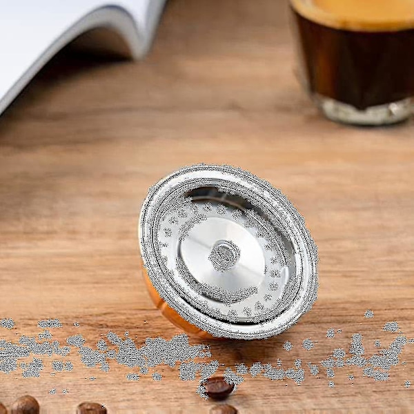 Genanvendelig Kapsel i Rustfrit Stål til Vertuo Kapsler - Kun til Vertuoline Genanvendelig Aluminium Vertuoline Pod