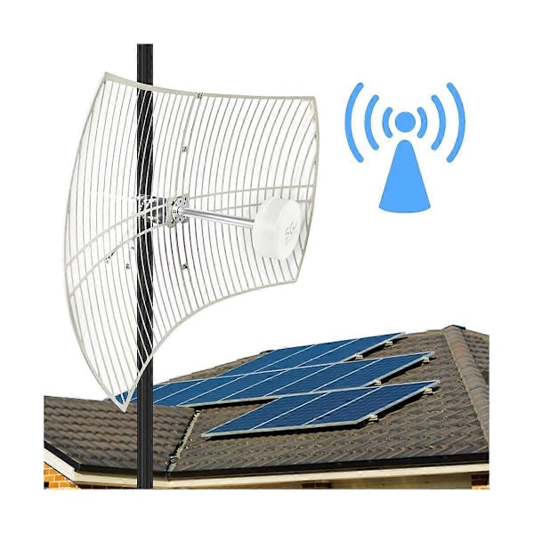 5G Revolusjon Utendørs Antenne Feed 698-6000MHz 4G 5G Antenne Grid for Telefon Radio TV Mesh Parabolsk