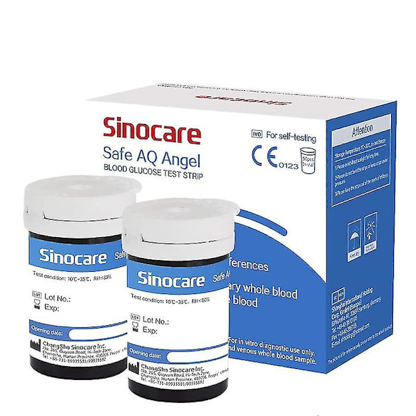 Sinocare Safe AQ Glukoositestit ja Lansetit 50 kpl