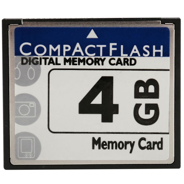 Ammattimainen 4 Gt Compact Flash -muistikortti (valkoinen ja sininen)