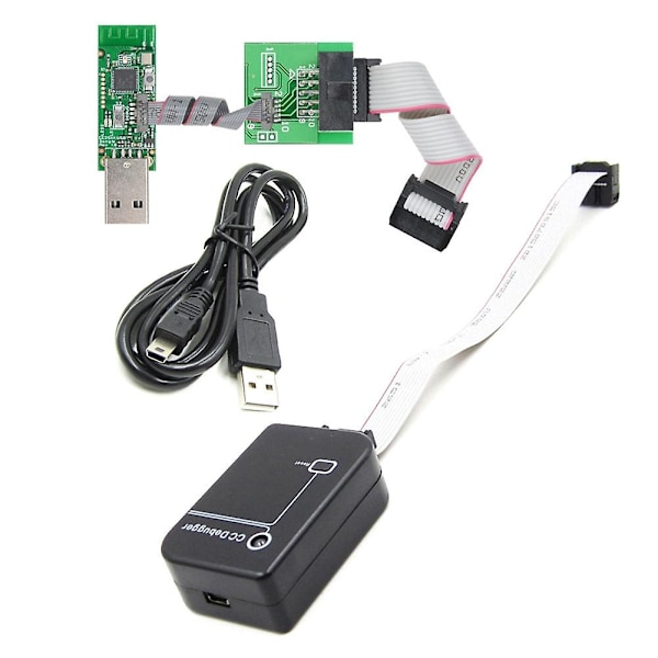 CC2531 Zigbee Emulator CC-Debugger USB Programmer CC2531 CC2540 Sniffer Bluetooth Modul med Connector Downloader Kabel