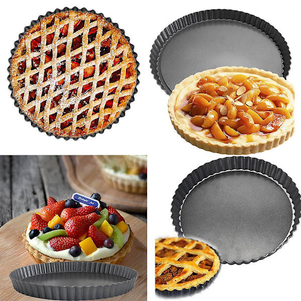 Icke-klibbig djup pizzapanna i kolstål, pizzabricka 8 tum