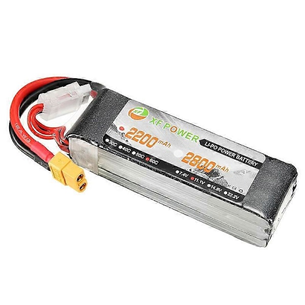 XF Power 11.1V 2200mAh 60C 3S Lipo Batteri XT60 Plugg