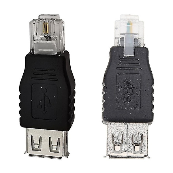 USB 2.0 til RJ11, USB A Hun til Telefonnetværk 6p2c RJ11 Han Stikadapter