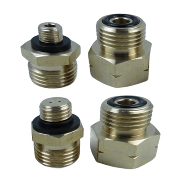4 stk. Europe Gassylinderadapter for Propan Butan Gassbeholder med Tetning