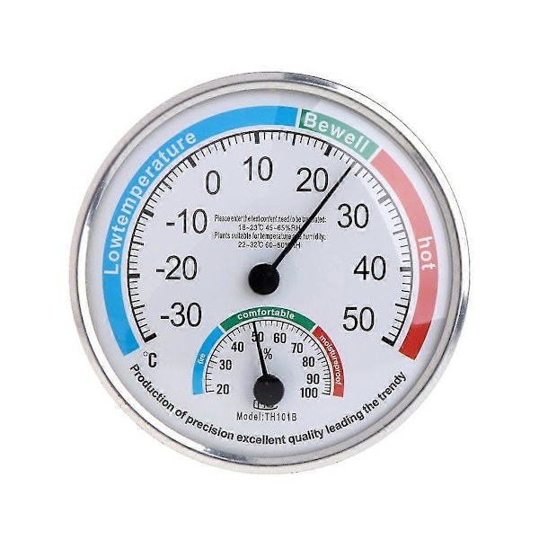 Bærbar Analog Termometer Hygrometer Temperatur Fuktighet Monitor Måler