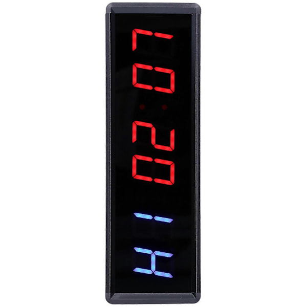 Intervalltimer 1,5 tum LED Digital Display Nedräkning/Uppräkning Klocka med Fjärrkontroll för Hem Gym Kontor