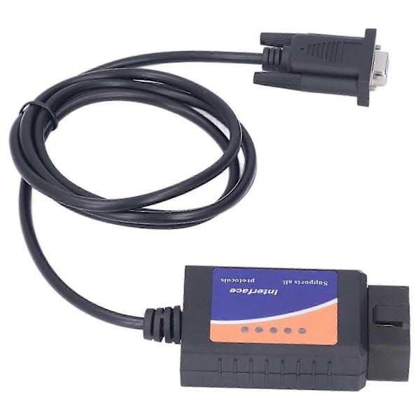ELM327 COM-port DB9 Hona 25K80 Diagnostiskt Verktyg LED-indikatorlampa för DOS för Windows med CD nr 25762