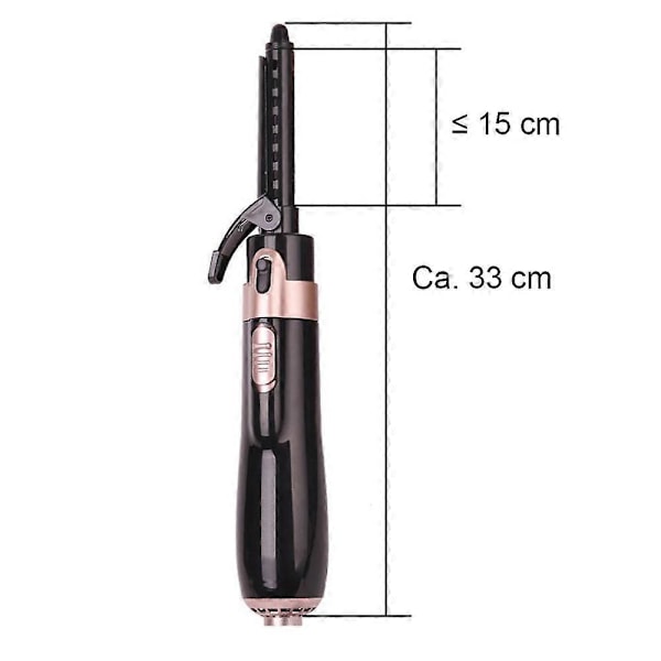 BaByliss AS200E Roterende Varmeluftbørste Set Brush & Style Ionic, 1000 Watt, 4 Tilbehør, Sort
