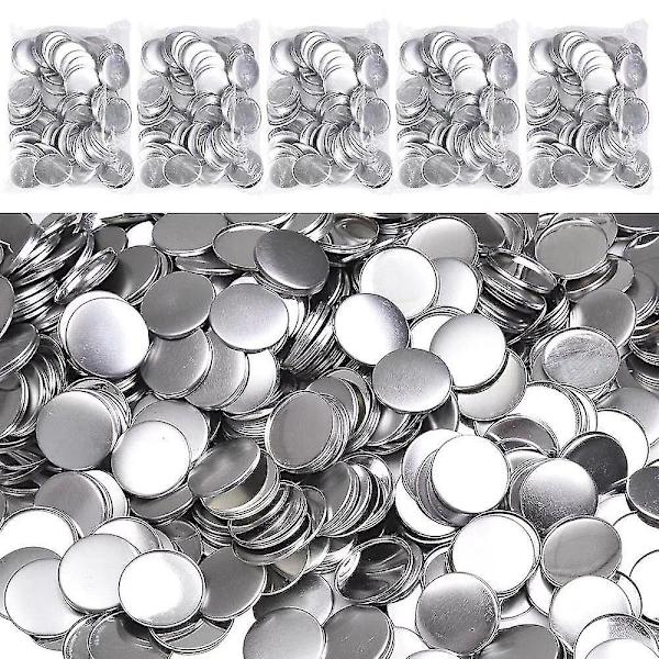 100 stycken 58mm tomma knapptillverkningstillbehör Runda knappdelar Metallknapp Nål Badge Kit för knappmaskin XIO