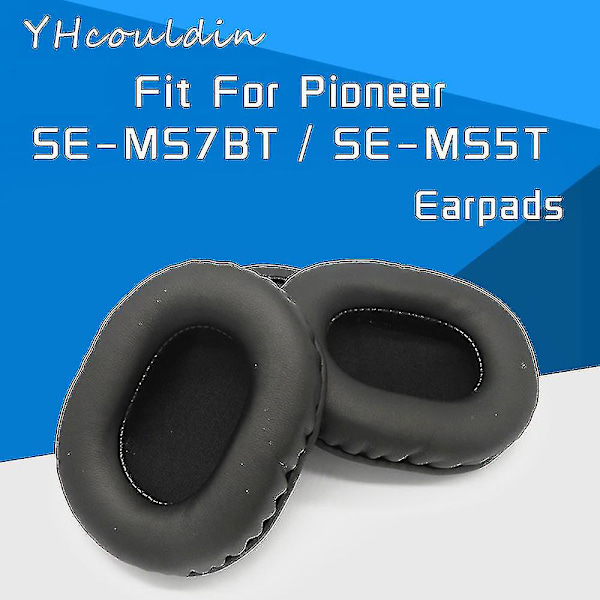 Öronkuddar för Pioneer Se-ms7bt Se-ms5t Ms7bt Ms5t Hörlurar Tillbehör Ersättningsöronkuddar Material