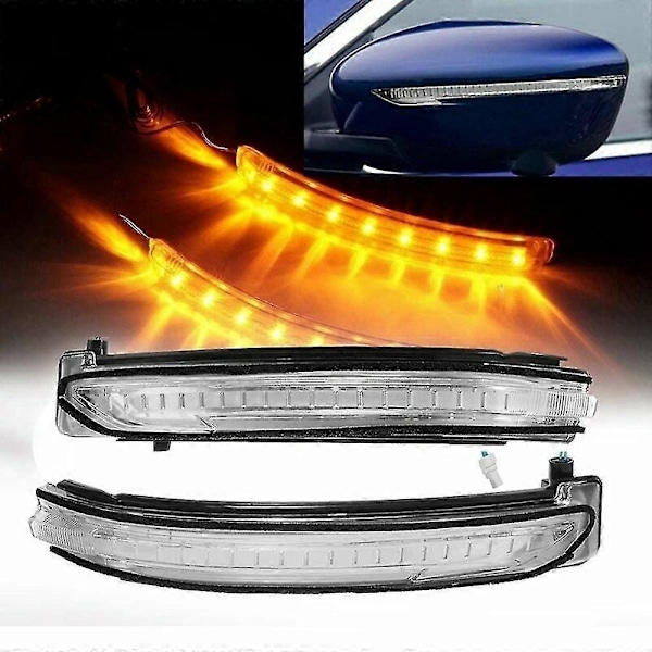 Bakkespeil Blinklys Lampe For Nissan X-trail Rogue Qashqai