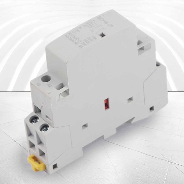 2p 25a 220v/230v 1no 1nc 50/60hz DIN-skena Hushålls AC-kontakt