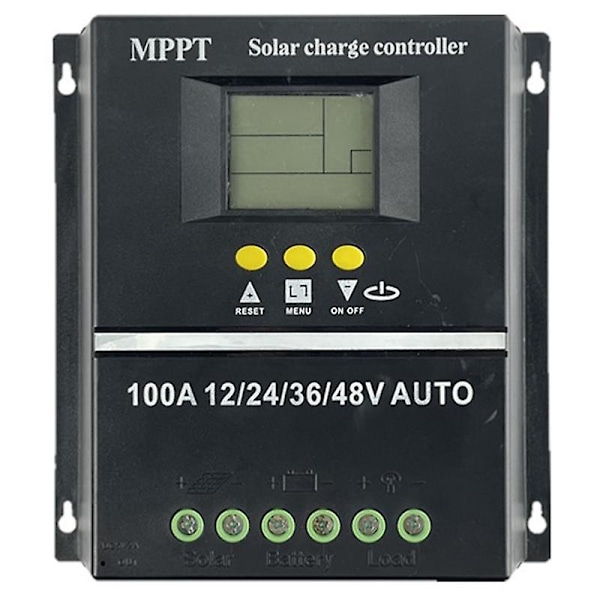 Pwm 100a 12v 24v 36v 48v Auto Solpanel-laderegulering