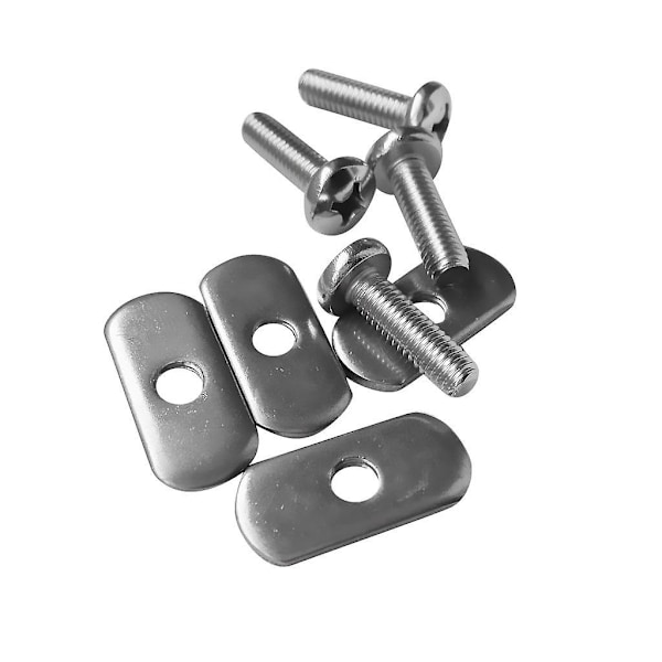4 Set Stainless Steel Skruvar & Oval Mutter Fästen för Kajakspår/ Skena