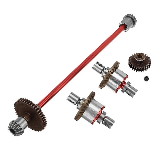 Legeringsmetall Drivaxel Främre Bakre Differential Legering Decelerationsväxel För WLtoys 144001 144002 RC Bil